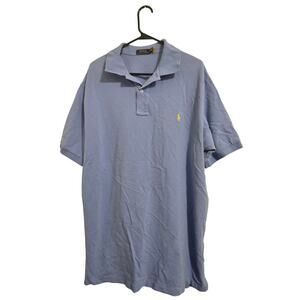 Polo Ralph Lauren Men’s Classic Fit Polo Shirt Light Blue Short Sleeve Size XL